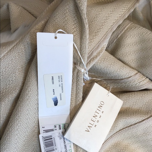 VALENTINO ROMA NWT NUDE TEXTURED BLAZER JKT SZ 10 - Picture 12 of 12